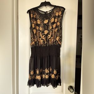 Cinch-waisted mini dress, size small